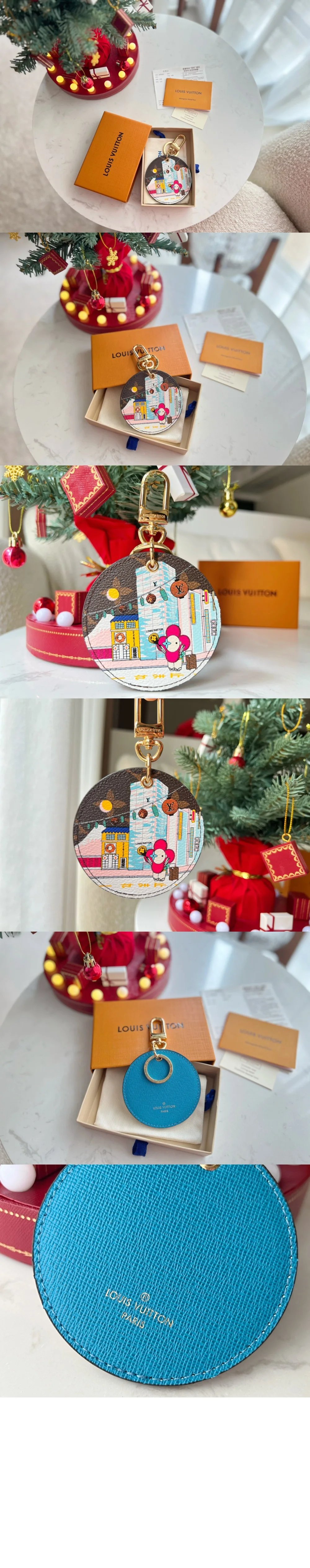 루이비통 일러스트 Xmas 도쿄 키 홀더 M00881
