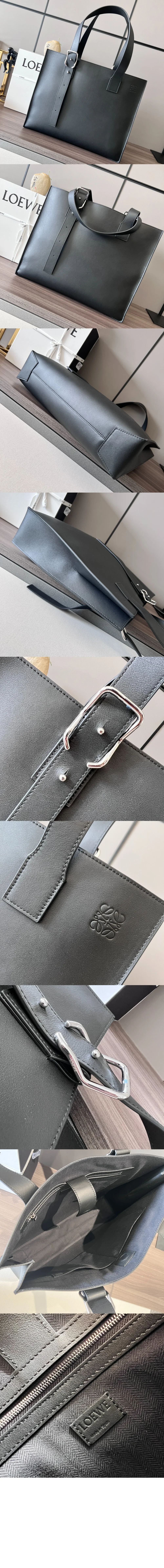 로에베 버클 호리즌탈 토트백