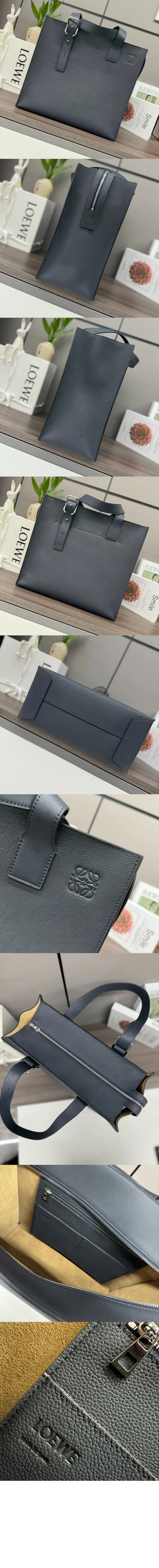 로에베 버클 지퍼 토트백
