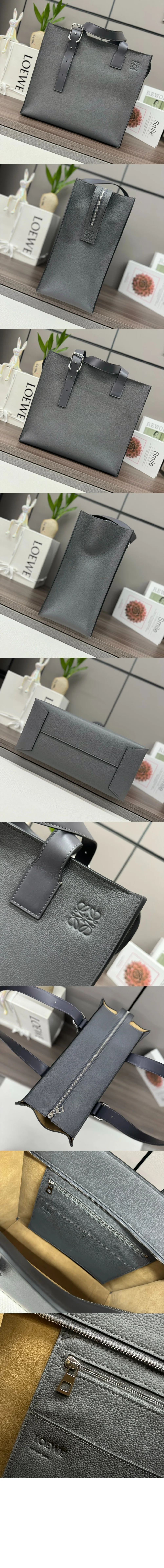 로에베 버클 지퍼 토트백