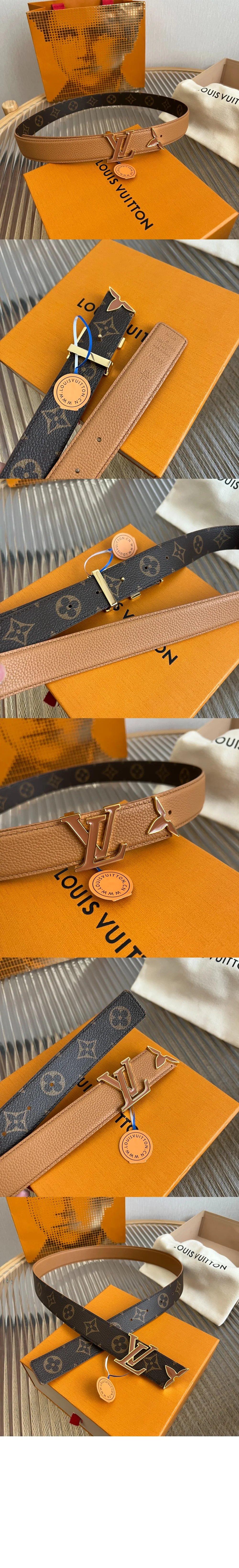 루이비통 프리티 LV 리버서블 벨트 M8255U