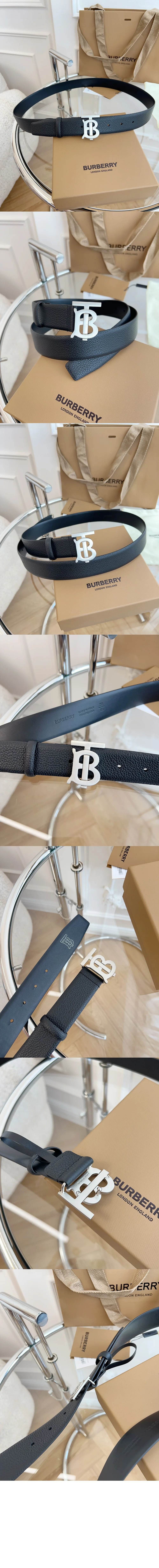 버버리 레더 캐주얼 벨트 8046542