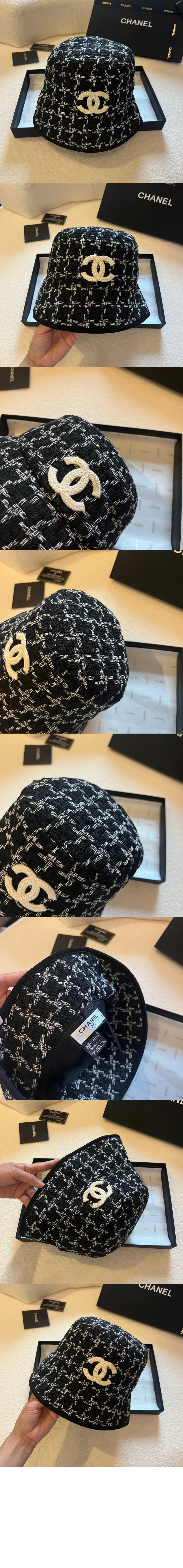 샤넬 CC 로고 버킷햇 AA8202