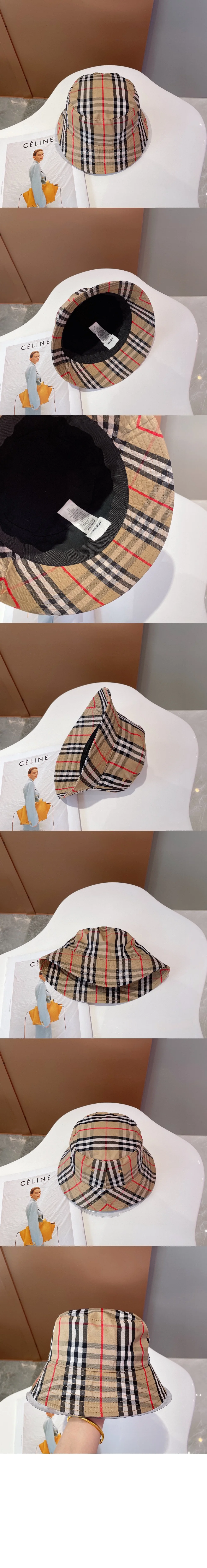 버버리 빈티지 체크 버킷햇 80269271