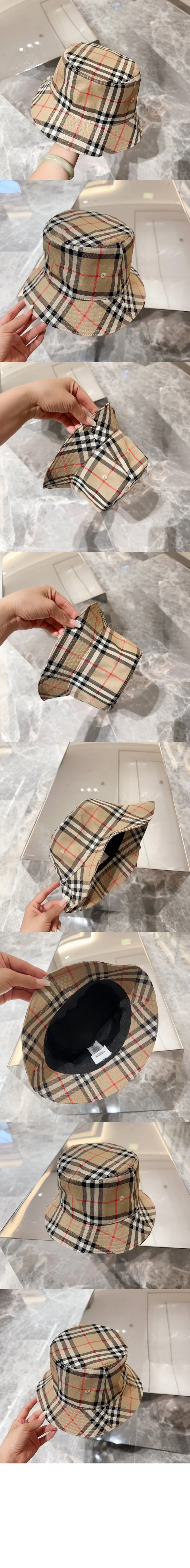버버리 빈티지 체크 테크니컬 코튼 버킷 햇 80269271