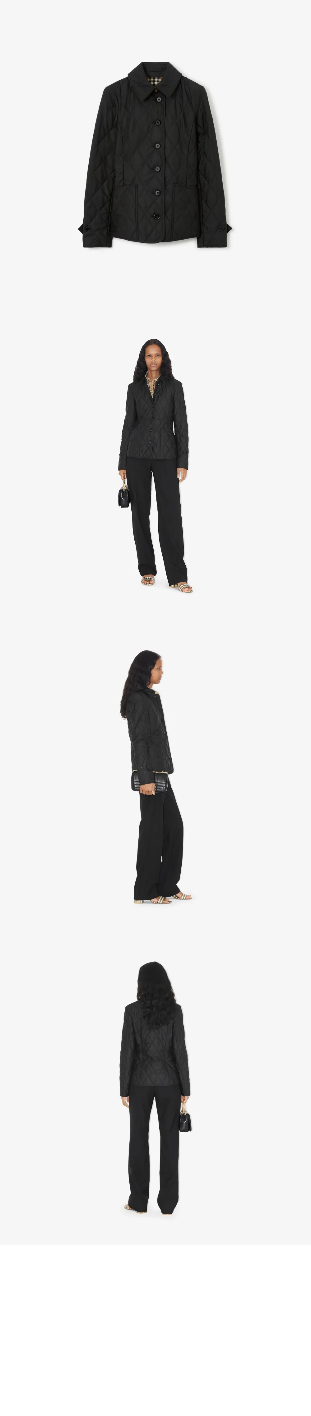버버리 퀼팅 자켓 80498661