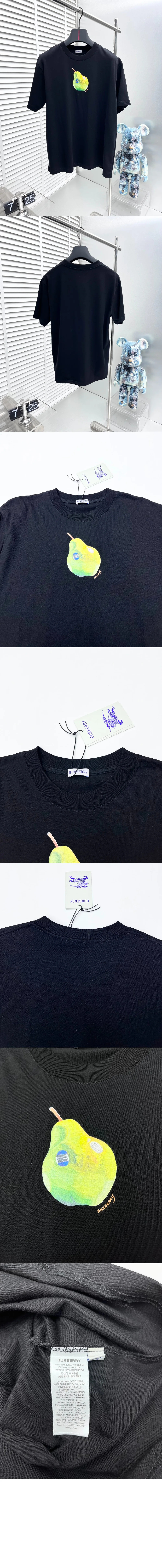 버버리 플라워 면 티셔츠 80897371