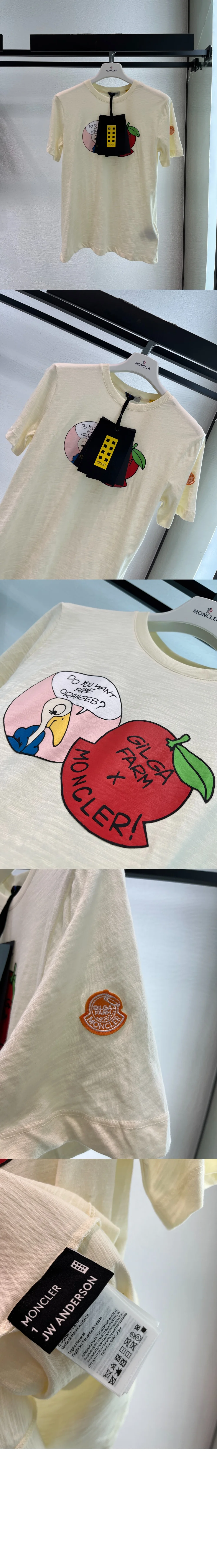 몽클레어 Moncler x Gilga Farm by Donald Glover 코튼 티셔츠