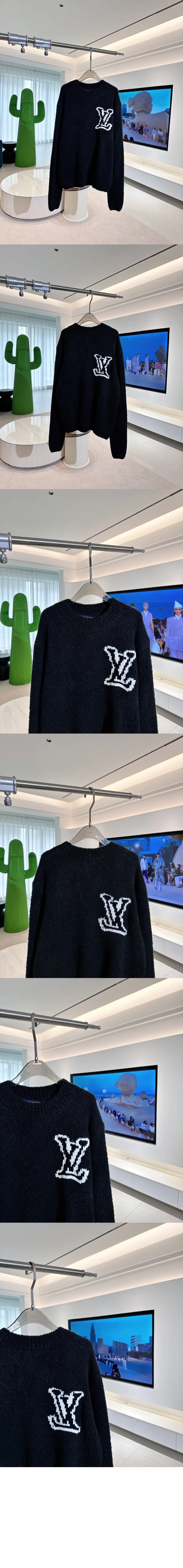 루이비통 울 블렌드 크루넥 1AF326