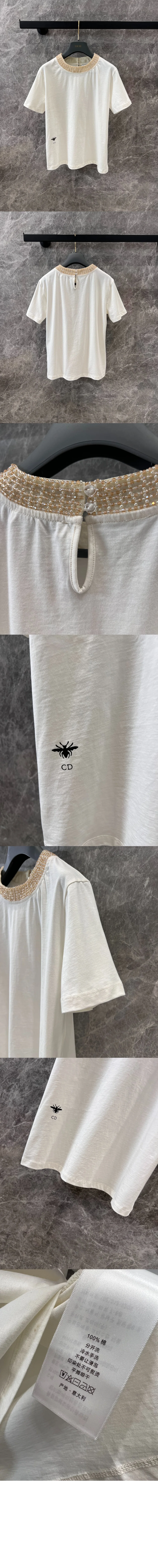 디올 자수 티셔츠 453T3