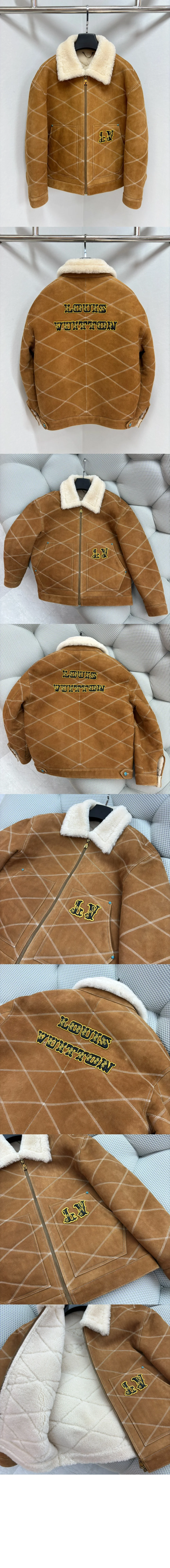 루이비통 엠브로이더드 시어링 워크웨어 블루종 1AFXIO