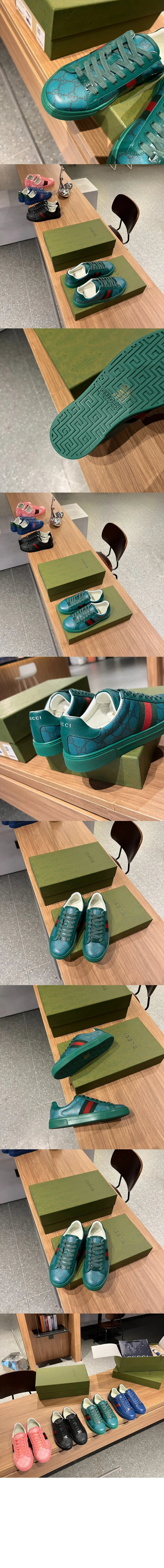 구찌 에이스 웹 스니커즈 760775