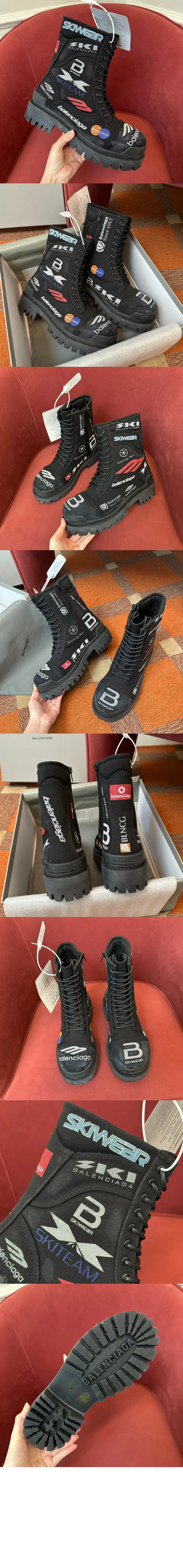 발렌시아가 컴뱃 스트라이크 20mm 부츠 694042