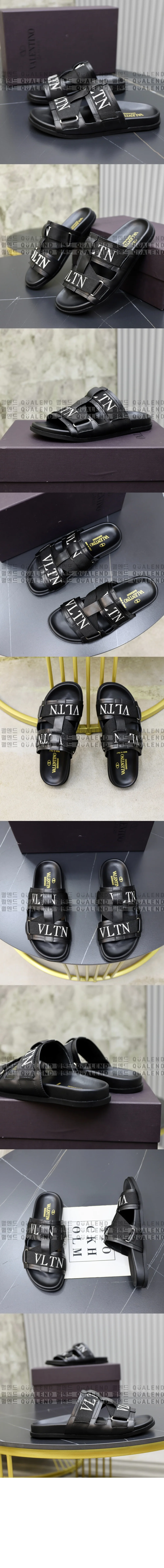 발렌티노 VLTN 레더 샌들