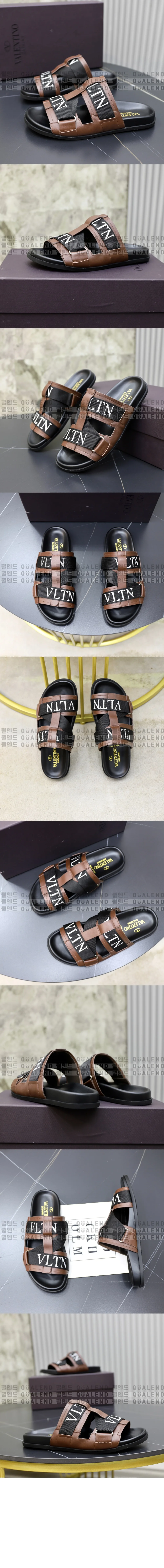 발렌티노 VLTN 레더 샌들