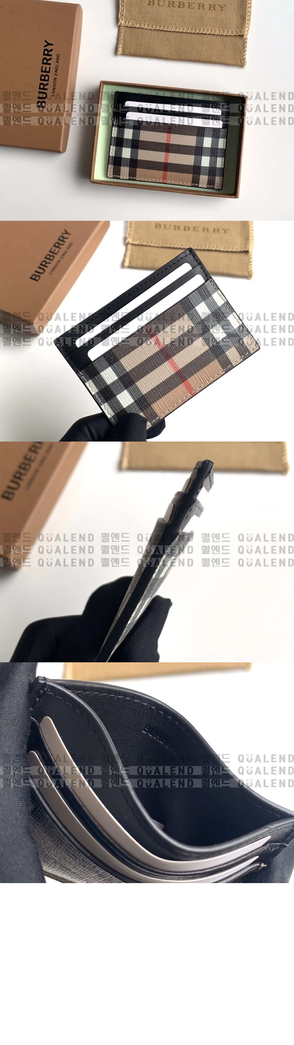 버버리 빈티지 E-캔버스 카드지갑 80166141