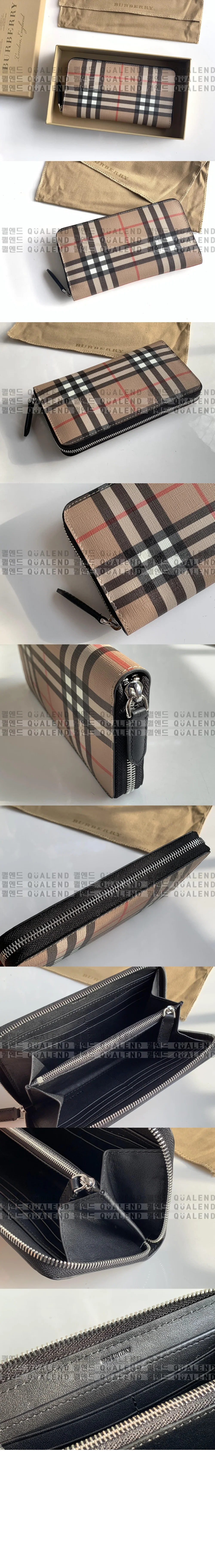 버버리 빈티지 E-캔버스 지퍼월렛 80166121