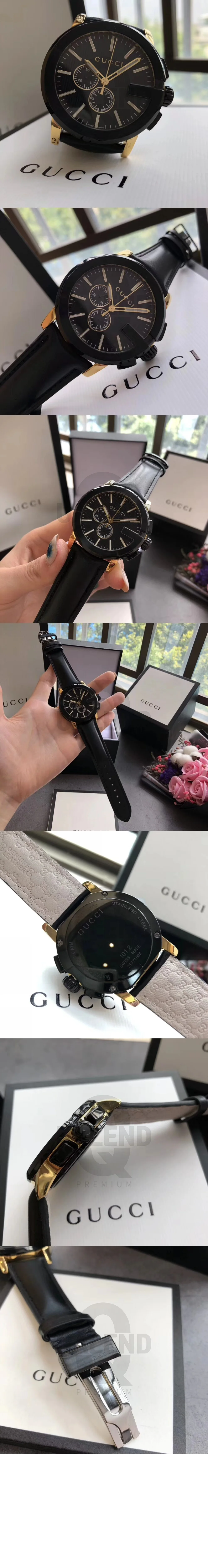 구찌 G 크로노 워치 44 101203
